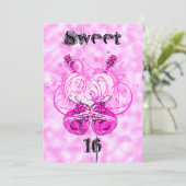 パーティーガールスウィート16誕生日招待状 招待状 (スタンド正面)