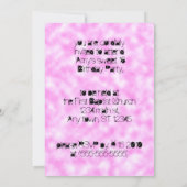 パーティーガールスウィート16誕生日招待状 招待状 (裏面)