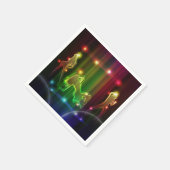 パーティーガールズモダントレンディーネオンライト スタンダードカクテルナプキン (角)