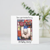 パーティーガールバースデーパーティーの招待 招待状 (スタンド正面)