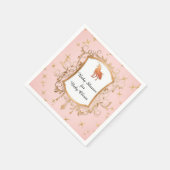 パーティーガールベイビーシャワーマジカルユニコーンバラ金ゴールド スタンダードカクテルナプキン (角)