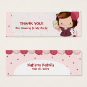 パーティーガールメッセージカード (正面&裏面)