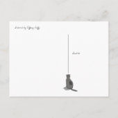 パーティーキャットとピニャータ ポストカード (裏面)