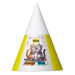 パーティーキャットの色分けクラス パーティーハット