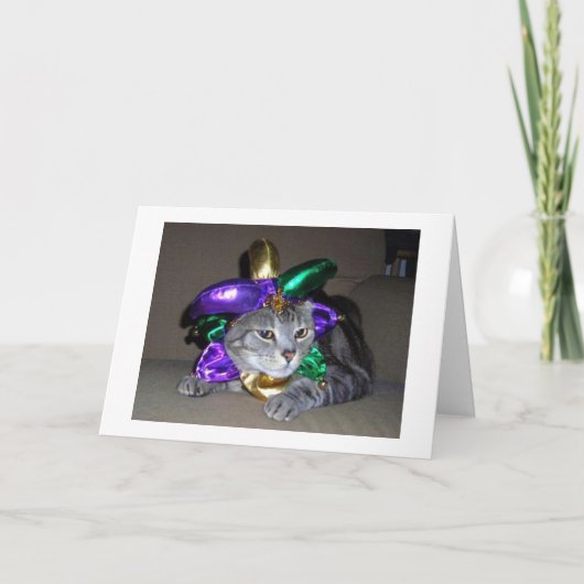 **パーティーキャット**サンパトリックの日を楽しそうに言いたい カード (正面)