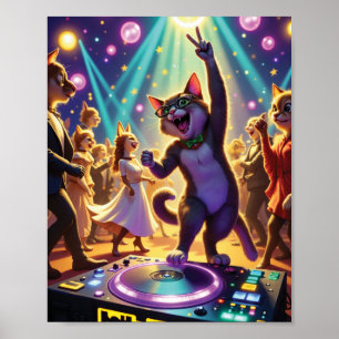 パーティーキャットDJ Leading the Ultimate Dance Floor Bash ポスター