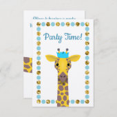 パーティーギラフ 招待状 (正面/裏面)