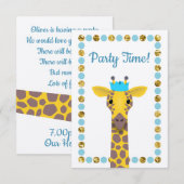 パーティーギリャフ 招待状 (正面/裏面)