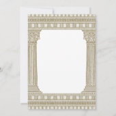 パーティークイズトガ誕生日と寺柱 招待状 (裏面)