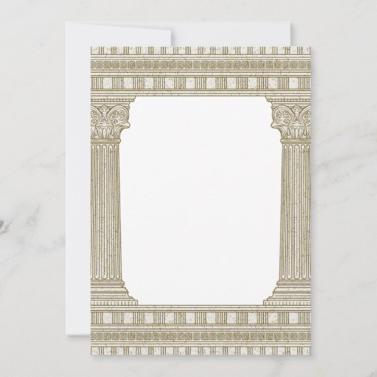 パーティークイズトガ誕生日と寺柱 招待状 (裏面)