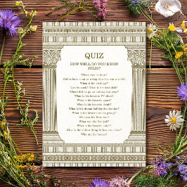 パーティークイズトガ誕生日と寺柱 招待状