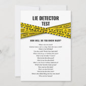 パーティークイズ警察パーティーと現場テープ 招待状 (正面)