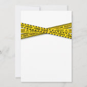 パーティークイズ警察パーティーと現場テープ 招待状 (裏面)