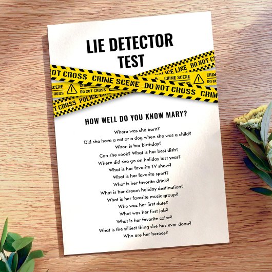 パーティークイズ警察パーティーと現場テープ 招待状