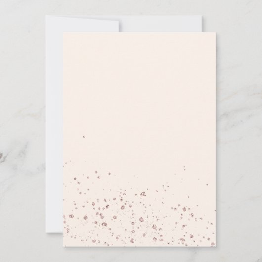 パーティークイーンウーマレディファッショニスタ誕生日 招待状 (裏面)