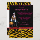 パーティークラウン 誕生日招待状 #15 招待状 (正面/裏面)