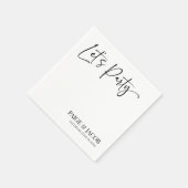 パーティークラシックモダンミニマル結婚の スタンダードカクテルナプキン (角)