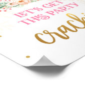 パーティークラッキングのバレリーナ女の子を取得しよう ポスター (角)