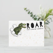 パーティークラッシャー恐竜ありがとうご注意 サンキューカード (スタンド正面)