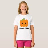 パーティークルーKids Pumpkin Tシャツ、ハロウィーンクルー Tシャツ (正面フル)