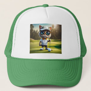 「パーティークールタイム：猫のゴルフスイング！」 キャップ