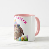 パーティークールバニーとサングラス マグカップ (正面右)