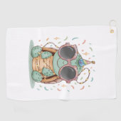 パーティークール亀 ゴルフタオル (横)