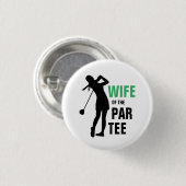 パーティーグリーン＆ホワイトの妻 缶バッジ (正面&裏面)