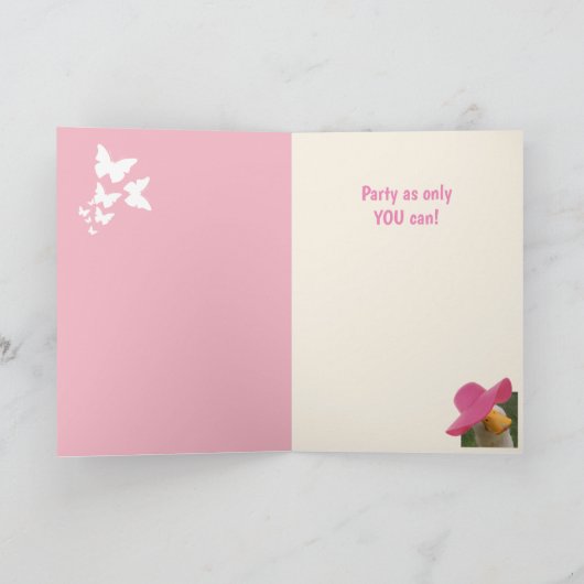 パーティーグースおもしろい誕生日 カード (内部)