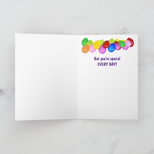 パーティーグース誕生日カード カード (内部)