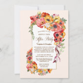 パーティーケシ鮮やかスの結婚後 招待状 (正面)