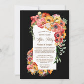 パーティーケシ鮮やかスの結婚後 招待状 (正面)