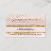 パーティーケーキグリッターブルゴーニュ 名刺 (裏面)