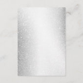 パーティーケーキラベンダーフローラエレガントな結婚式 エンクロージャーカード (裏面)