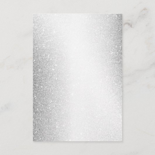 パーティーケーキラベンダーフローラエレガントな結婚式 エンクロージャーカード (裏面)