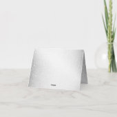 パーティーケーキラベンダーフローラ水彩エレガント サンキューカード (裏面)