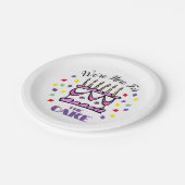 パーティーケーキ紙プレート ペーパープレート (アングル)