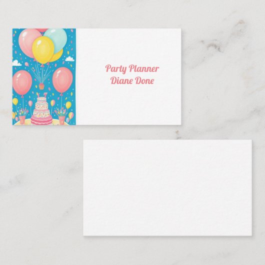 パーティーケーキ 名刺 (正面/裏面)