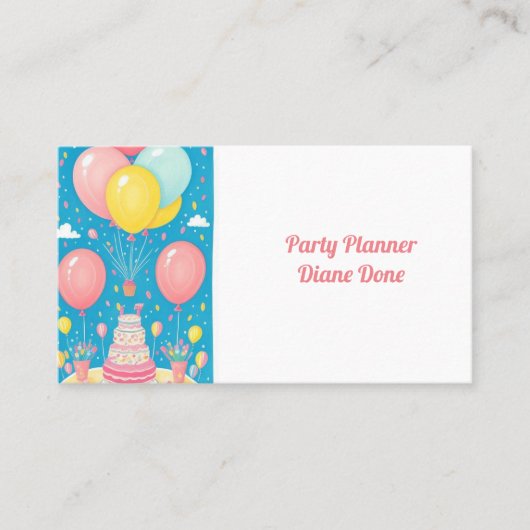 パーティーケーキ 名刺 (正面)