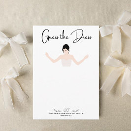 パーティーゲームはドレスカードをスケッチする 招待状