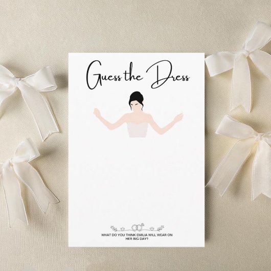 パーティーゲームはドレスカードをスケッチする 招待状