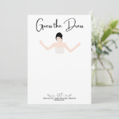 パーティーゲームはドレスカードをスケッチする 招待状 (スタンド正面)