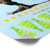 パーティーゲーム：恐竜の帽子を固定する ポスター (角)