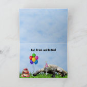 パーティーコモドドラゴンハッピーバースデーカード カード (内部)