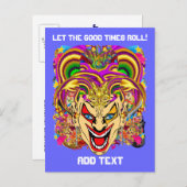 パーティーコンボPkピックfrom Witch Doctor Jesterピエロ インビテーションポストカード (正面/裏面)