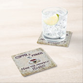 パーティーコースター紙コルクボードセットコーヒーフレンズ スクエアペーパーコースター (インサイチュ)