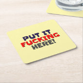 パーティーコースター スクエアペーパーコースター (アングル)