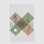 パーティーゴルフおもしろいユーモア ゴルフタオル (正面)