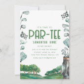 パーティーゴルフテーマ退職パーティーへ 招待状 (正面)