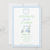 パーティーゴルフ 3歳の誕生日お誘い 招待状 (正面)